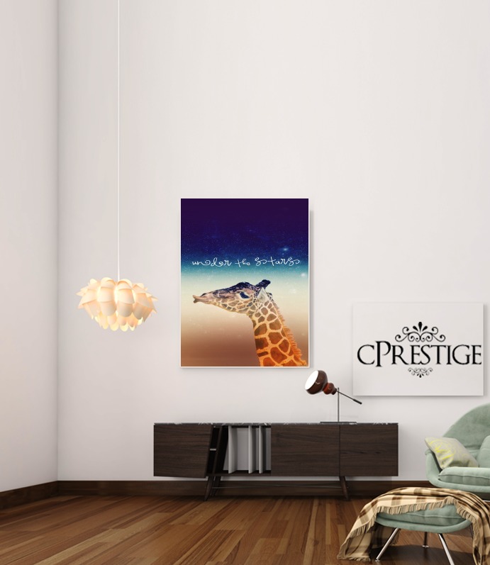 Giraffe Love - Right for Art Print Adhesive 30*40 cm