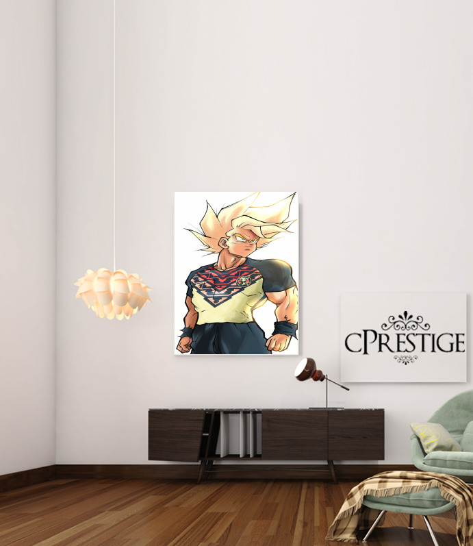  Goku saiyan America for Art Print Adhesive 30*40 cm