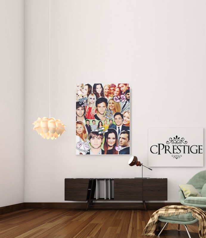  Gossip Girl Fan Collage for Art Print Adhesive 30*40 cm