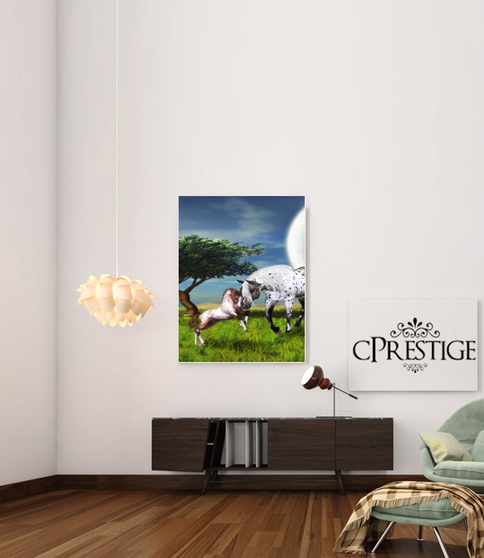  Horses Love Forever for Art Print Adhesive 30*40 cm