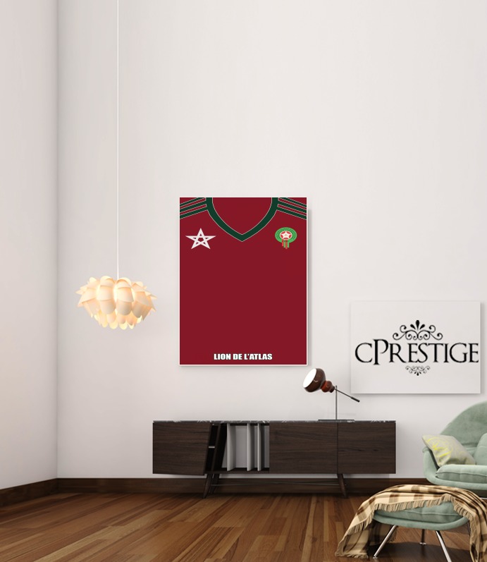  Marocco Football Shirt for Art Print Adhesive 30*40 cm