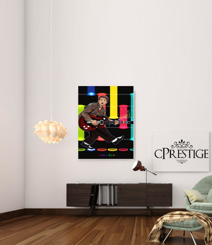  Marty McFly plays Guitar Hero for Art Print Adhesive 30*40 cm