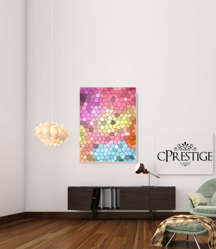  Colorful Mosaic for Art Print Adhesive 30*40 cm