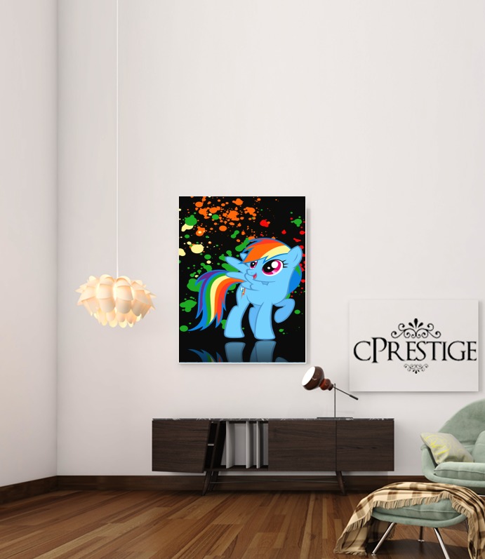  My little pony Rainbow Dash for Art Print Adhesive 30*40 cm