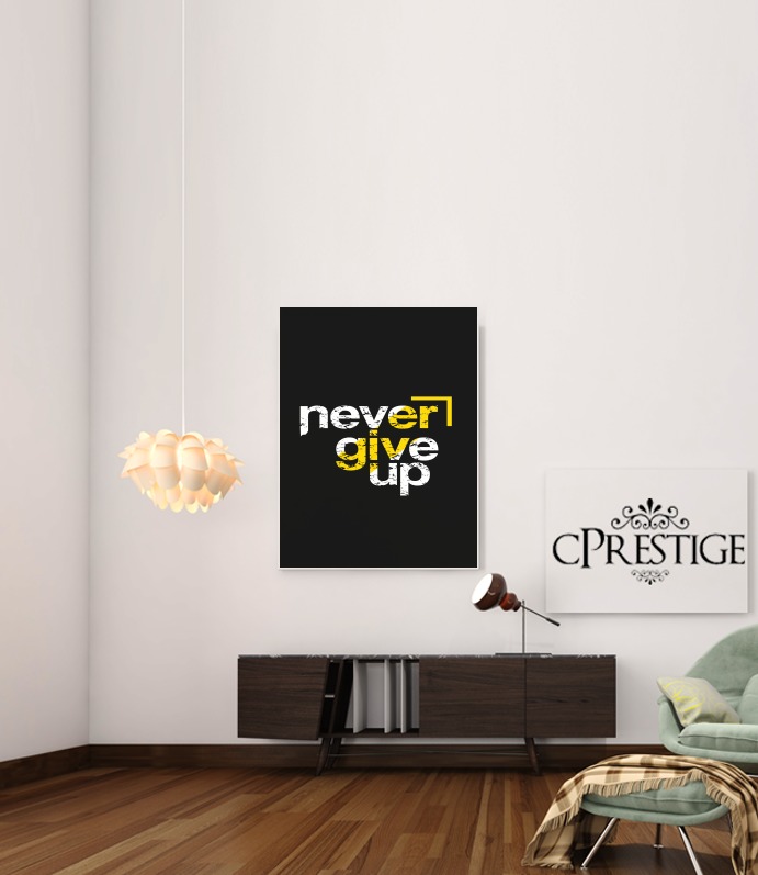  Never Give Up for Art Print Adhesive 30*40 cm