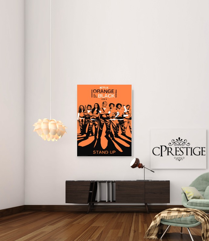  Orange is the new black for Art Print Adhesive 30*40 cm
