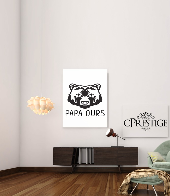  Papa Ours for Art Print Adhesive 30*40 cm