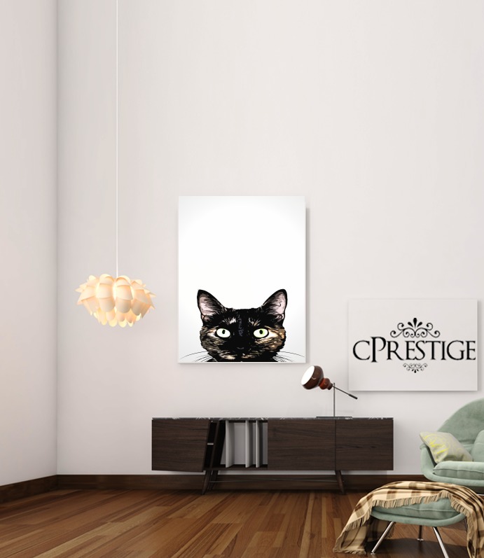  Peeking Cat for Art Print Adhesive 30*40 cm