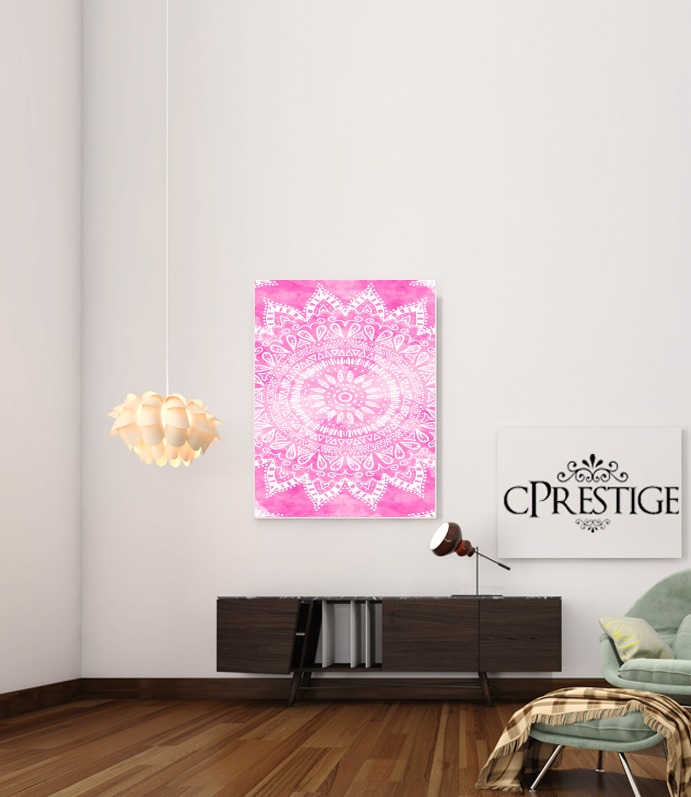  Pink Bohemian Boho Mandala for Art Print Adhesive 30*40 cm