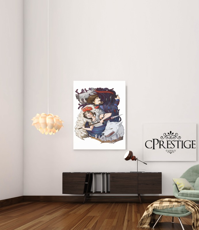  Princess Mononoke Inspired for Art Print Adhesive 30*40 cm