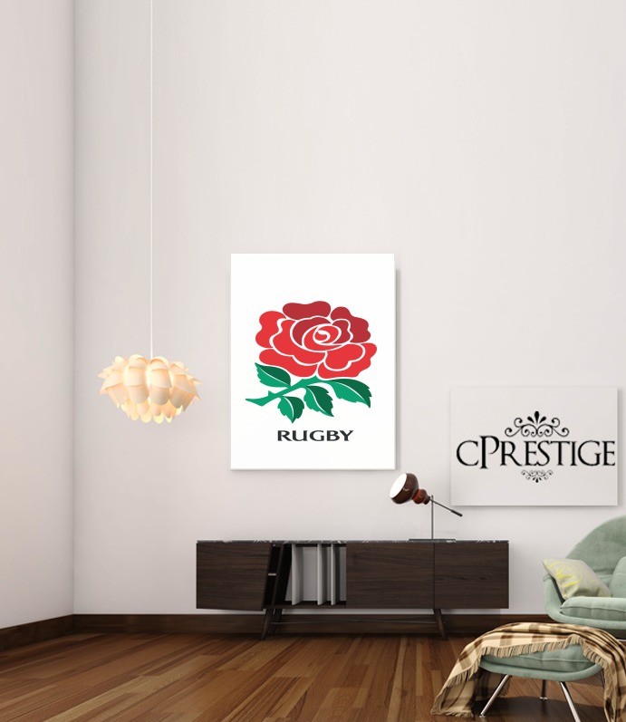  Rose Flower Rugby England for Art Print Adhesive 30*40 cm