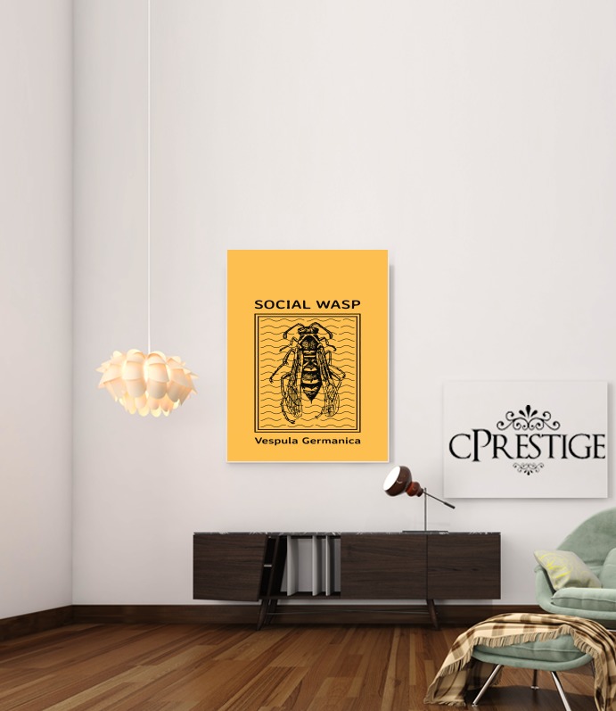  Social Wasp Vespula Germanica for Art Print Adhesive 30*40 cm
