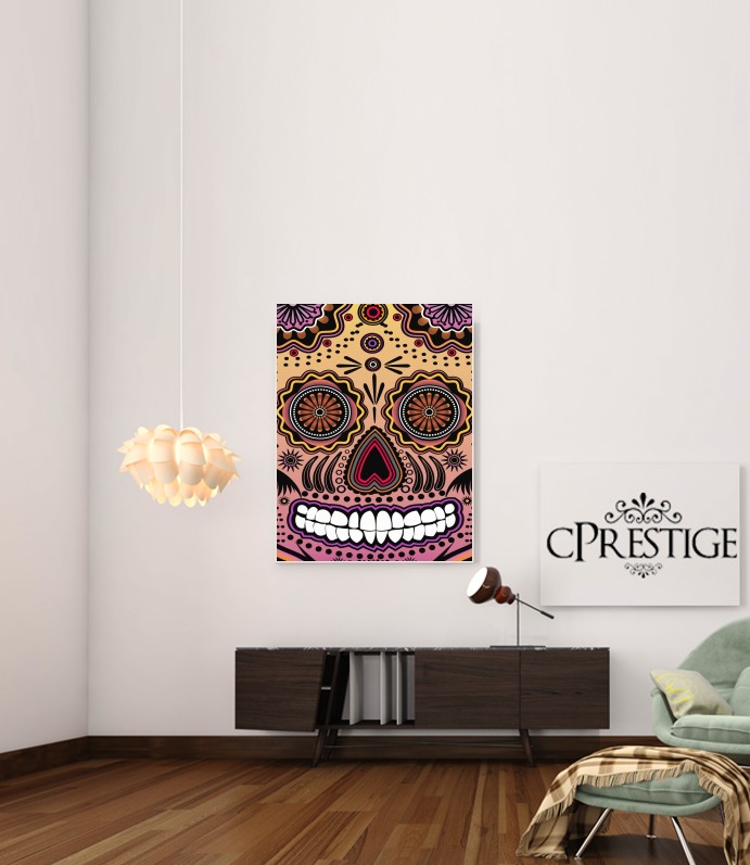  sugar skull , multicolor for Art Print Adhesive 30*40 cm