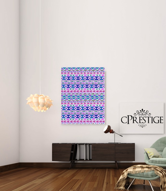  Tribalfest pink and purple aztec for Art Print Adhesive 30*40 cm