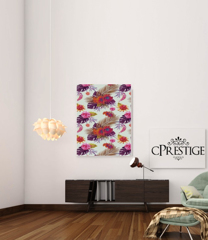  Tropical Floral passion for Art Print Adhesive 30*40 cm