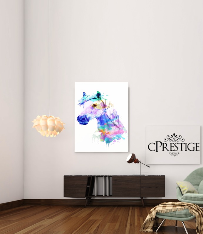  watercolor horse for Art Print Adhesive 30*40 cm
