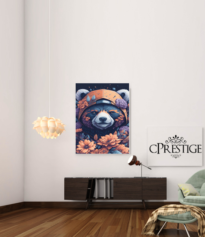 Wild black Bear for Art Print Adhesive 30*40 cm
