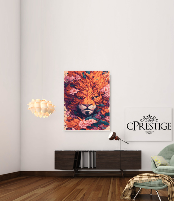  Wild Lion for Art Print Adhesive 30*40 cm