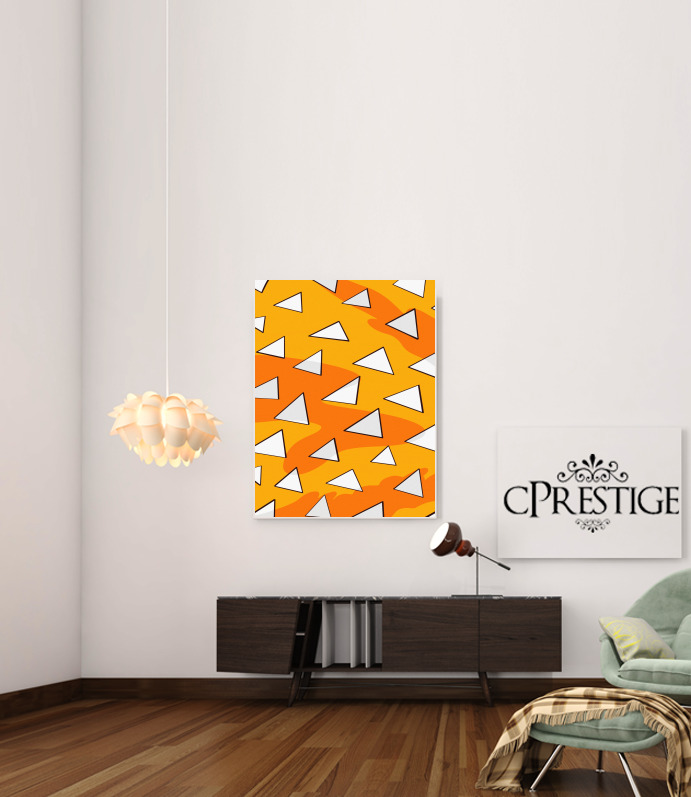  Zenitsu Pattern Triangle for Art Print Adhesive 30*40 cm
