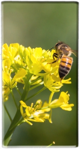  A bee in the yellow mustard flowers for Powerbank Universal Emergency External Battery 7000 mAh