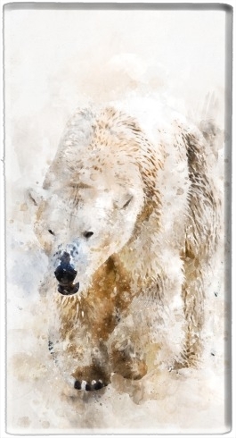  Abstract watercolor polar bear for Powerbank Universal Emergency External Battery 7000 mAh