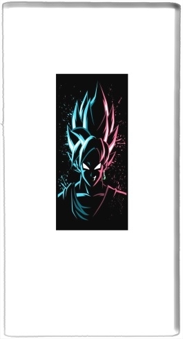  Black Goku Face Art Blue and pink hair for Powerbank Universal Emergency External Battery 7000 mAh