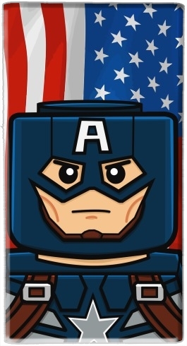  Bricks Captain America for Powerbank Universal Emergency External Battery 7000 mAh