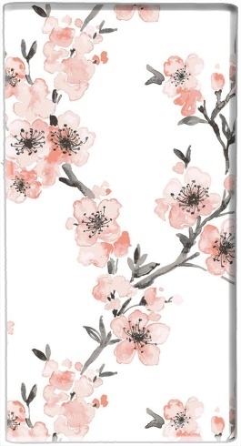  Cherry Blossom Aquarel Flower for Powerbank Universal Emergency External Battery 7000 mAh