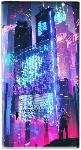  Cyberpunk city night art for Powerbank Universal Emergency External Battery 7000 mAh