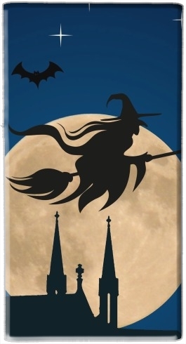  Halloween Moon Background Witch for Powerbank Universal Emergency External Battery 7000 mAh