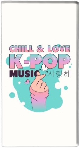  Hand Drawn Finger Heart Chill Love Music Kpop for Powerbank Universal Emergency External Battery 7000 mAh