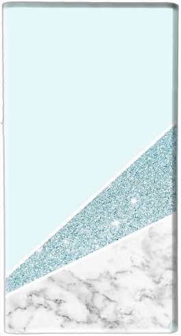  Initiale Marble and Glitter Blue for Powerbank Universal Emergency External Battery 7000 mAh