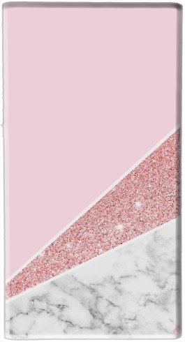  Initiale Marble and Glitter Pink for Powerbank Universal Emergency External Battery 7000 mAh