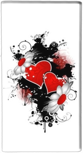  Love Flower and Red heart for Powerbank Universal Emergency External Battery 7000 mAh
