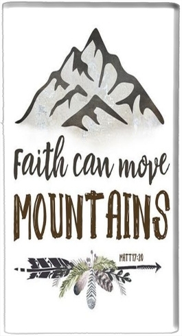  Faith can move montains Matt 17v20 Bible Blessed Art for Powerbank Micro USB Emergency External Battery 1000mAh