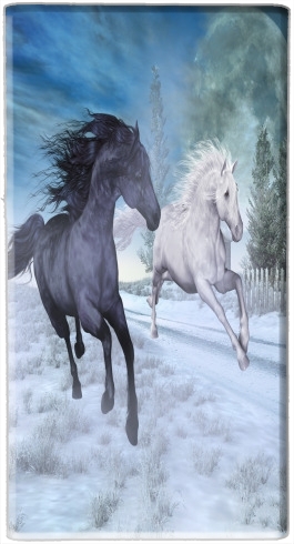  Horse freedom in the snow for Powerbank Micro USB Emergency External Battery 1000mAh