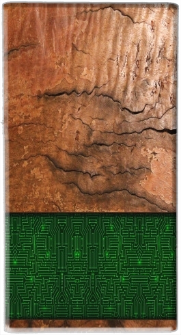  Natural Wooden Wood Oak for Powerbank Micro USB Emergency External Battery 1000mAh