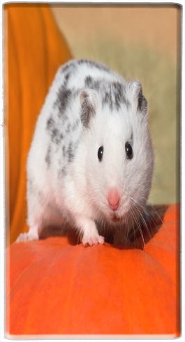  White Dalmatian Hamster with black spots  for Powerbank Micro USB Emergency External Battery 1000mAh
