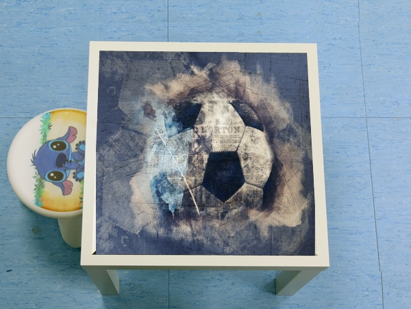  Abstract Blue Grunge Football for Low table