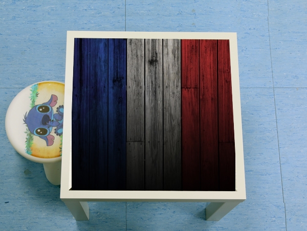 Wooden French Flag for Low table