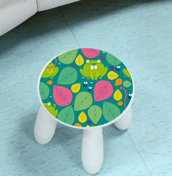  Frogs and leaves for Stool Children