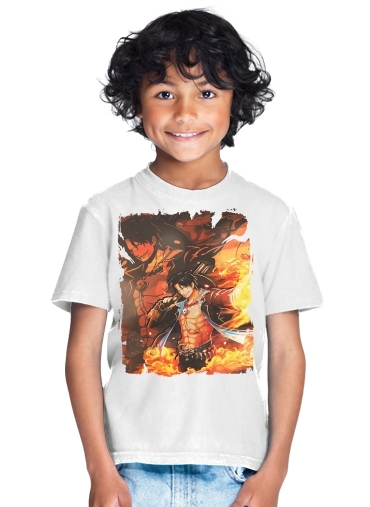  Ace Fire Portgas for Kids T-Shirt