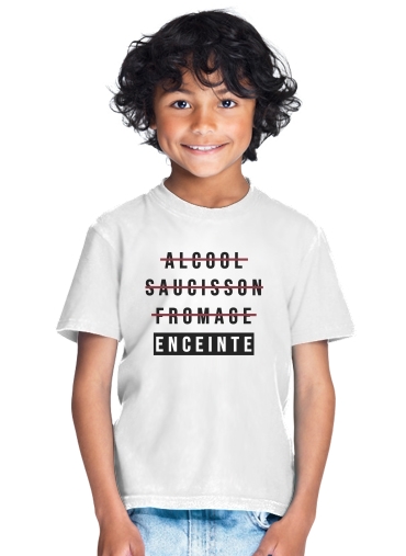  Alcool Saucisson Fromage Enceinte for Kids T-Shirt