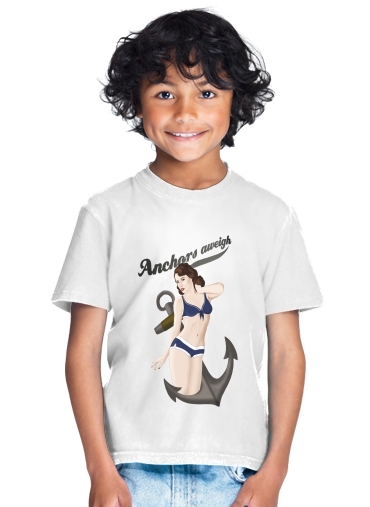  Anchors Aweigh - Classic Pin Up for Kids T-Shirt