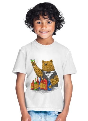  Bartender Bear for Kids T-Shirt