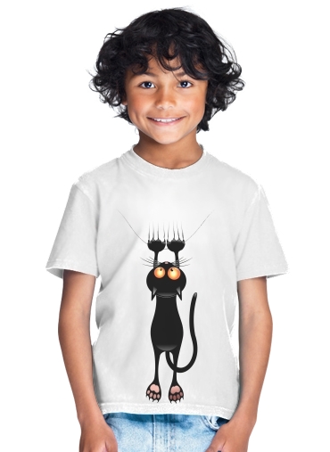  Black Cat Cartoon Hang for Kids T-Shirt