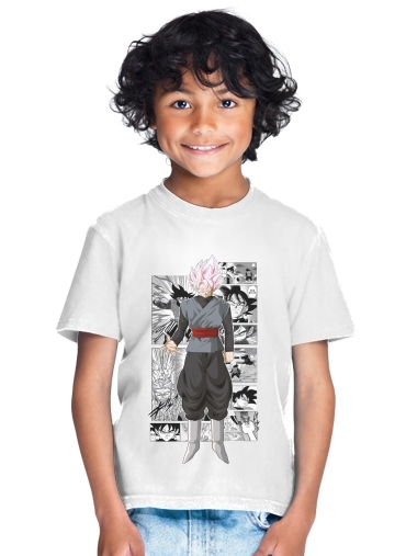  Black Goku Scan Art for Kids T-Shirt