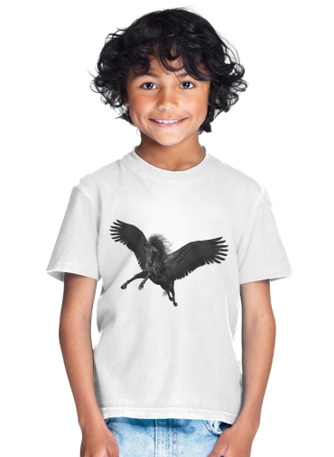  Black Pegasus for Kids T-Shirt