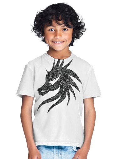  Black Silver Damasks for Kids T-Shirt