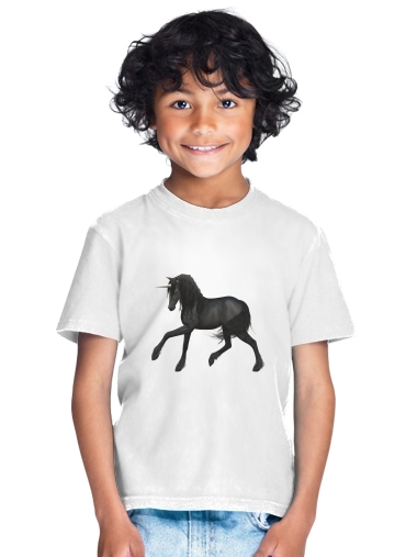  Black Unicorn for Kids T-Shirt